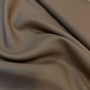 Koyu Bej Katya Liyosel Yumuşak Keten Kumaş 1M