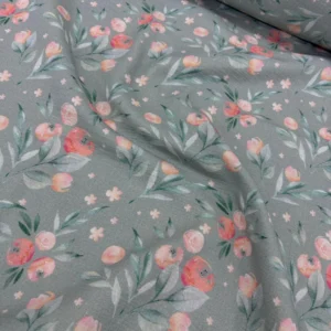 Celeste Botanica İntaşlar Markalı İki Kat Müslin Bez Kumaş 1M