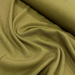 Yağ Yeşili Viskon Keten Kumaş 1M