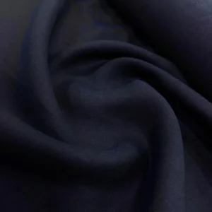 Seyrek Dokulu Lacivert Ham %100 Keten Kumaş 1M