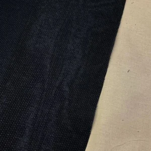 Siyah Yapışkan Dok Tela Kumaş 1M