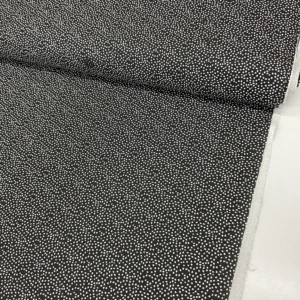 Siyah Benek Premium Poplin Kumaş 1M