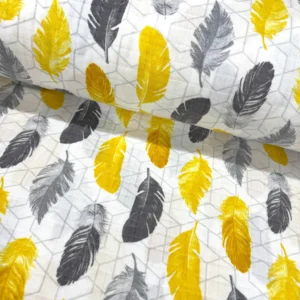 Renkli Tüyler Müslin Bez Kumaş 1M