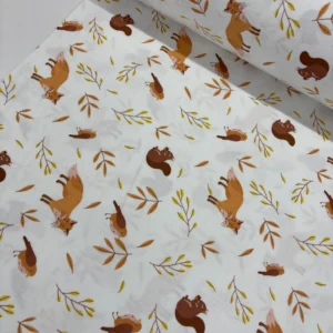 Tilki ve Sincap Pazen Kumaş 1M