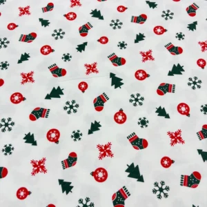 Yılbaşı Süsleri Pazen Kumaş 1M